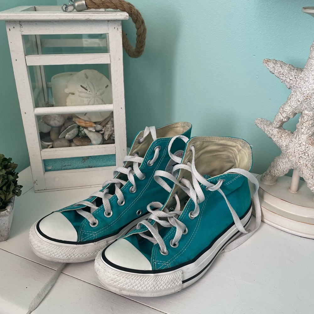 Dark Aqua Converse Size 7